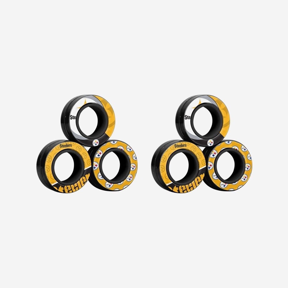 ✨BNWT - Pittsburgh Steelers 3 Pack Magnetic Finger Rings✨